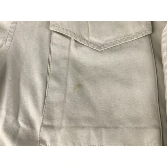 J.Crew Mens Beige‎ 100% Cotton Long Sleeve Pockets Field Mechanic Jacket Size S - Picture 5 of 13